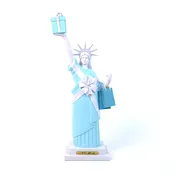 12" BLUE GIFT GIVER LADY LIBERTY STATUE