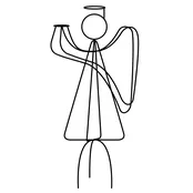 Angel with Votive Holder