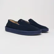 Collapsible Loafer - Navy - Suede
