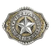 AndWest Outlaws Wanted Buckle 724