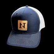N1 Logo Leather Patch Hat (Navy)