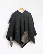 Alpaca Short Poncho DK Grey