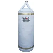 4 FT White & Gold Heavy Punching Bag