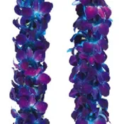 Double Blue Orchid Lei