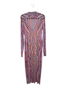 AFRM MESH WAVY PRINTED MAXI DRESS