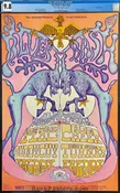 BG-128 - Blue Cheer - Lee Conklin Signed - 1968  Poster - Fillmore Auditorium - CGC Graded 9.8