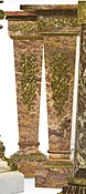 A Large  Pair of  Gilt bronze and red onyx pedestals
