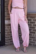 Cotton Candy Pink Joggers