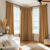 Amber Gold Signature Velvet Blackout Curtain