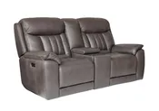 Bassett Club Level Benson Power Motion Consoled Loveseat