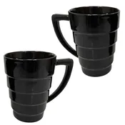 1959 Modern Black 12oz Mug Set