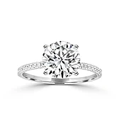 Premium Joy Pave Engagement Ring – Personalized & CSAASI Guarantee