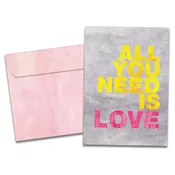 All You Need is Love Anniversary Greeting Card