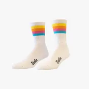 DUVIN MULTI STRIPE DISCO SOCK (DDS17004WHT)