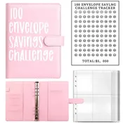 100 Envelope Challenge Binder – Budget Organizer for Cash Saving