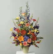 A Garden Path Pedestal Arrangement