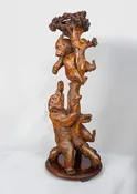 Black Forest Carved Bear Jardinière Plant Stand, Brienz, circa 1870 — Daniels Antiques