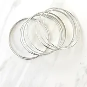 Athena Silver Bangle Set
