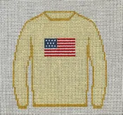 AMERICAN FLAG SWEATER (CREAM)