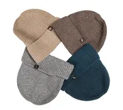 Ava Woolblend Knitted Beanie with Cuff