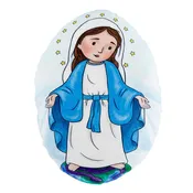 Blessed Mother Mini Plush Pillow