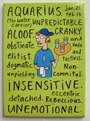 AQUARIUS.  Humorous Astrology Traits on a Magnet