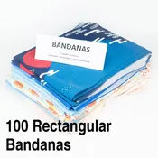Bandanas – Imperfect, rectangle shape (100 pieces)