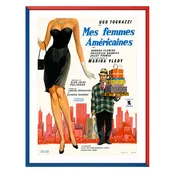 1966 Mes Femmes Américaines Framed Movie Poster
