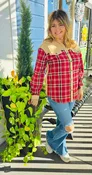 BILLIE GIRL PLAID TOP