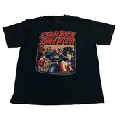 Captain America and The Falcon with Black Panther T-shirt