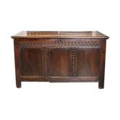 Antique English Oak Coffer