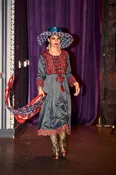 AFGHAN BLUE KAFTAN DRESS