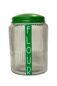 Canister Jar, Green – Flour