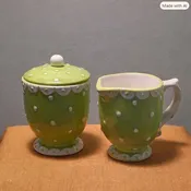 Global Design Connections Sugar Bowl and Creamer