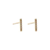 0.04 ctw Diamond Mini Bar Earrings