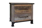 Antique Gray 2 Drawers Night Stand