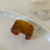 Acrylic Resin Layered Bracelet Coffee