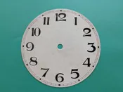 6" Antique Ivory Arabic Numeral Clock Dial