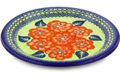 Polish Pottery 10" Plate Summer Poppies UNIKAT