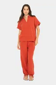 Barrel Leg Ankle Pant