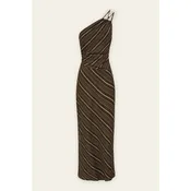 Cabana Line One Shoulder Maxi Dress