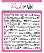 Pink & Main - Fall Sayings 6 x 6 Embossing Folder — paper & i