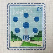 Brussels Stamp Needlepoint Canvas