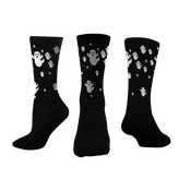 Custom "Ghost" Halloween Crew Socks