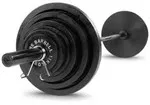 Body Solid 400 lbs. Cast Iron Olympic Set with Black Bar