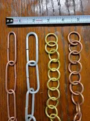 #3135 Accessory Link Chain copper aluminum round and oval