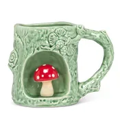 Abbott - Nature Inspired Mug with Alcove-4"H(11oz): Mushroom