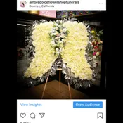 Angel Wings sympathy arrangement