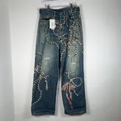 Acne Studios 1981 ‘Mid Blue’ Trompe L’oeil Jeans