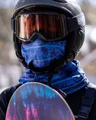 2-Pack Men's Warming Gaiter Face Masks - Black/BlueBG